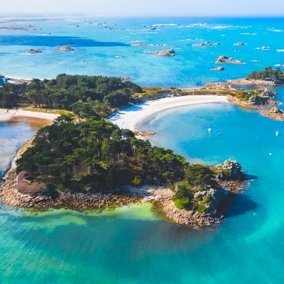 Vue sur l'ile de bréhat